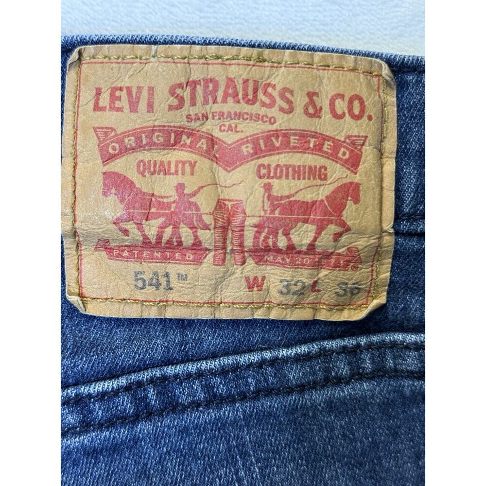 Levi's 541 Jeans Men’s Sz 32x36 Blue Denim Straight Stretch 2 Pair - Picture 11 of 15